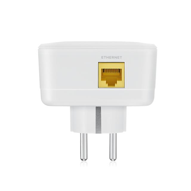 Мрежов компонент ZyXEL PLA6457, EU, TWIN, G.hn 2400 Mbps Pass-thru powerline