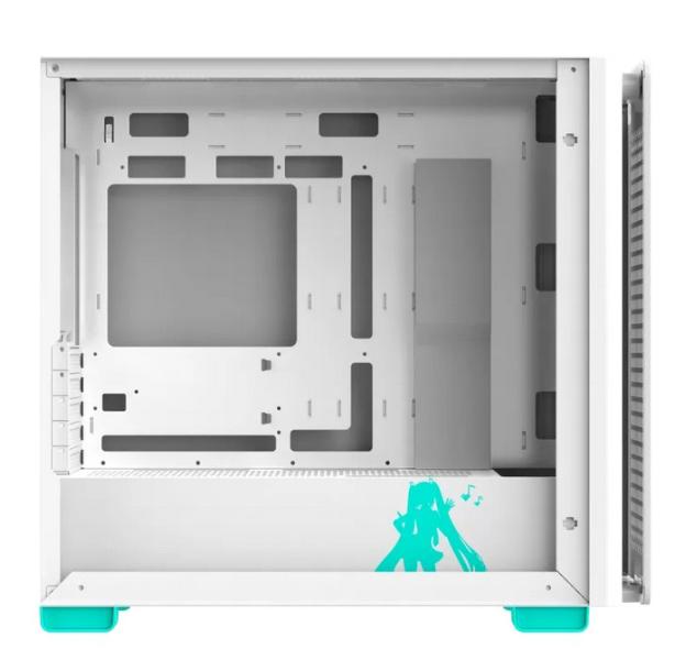 Кутия ASUS A23 Hatsune Miku Edition, Mid Tower, 2 x USB 3.2, 1 x USB 3.2 Gen 2 Type C, 1 x Audio Out, 1 x Audio In, Micro ATX, Mini ITX