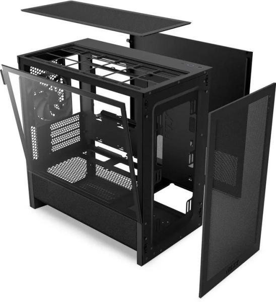 Кутия NZXT H3 Flow 2025, Tower, 1 x USB 3.2 Gen 2, 1 x USB-C, 1 x HD Audio , Micro-ATX, Mini-ITX