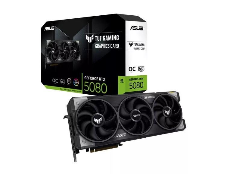 Видео карта ASUS TUF Gaming GeForce RTX 5080 16GB GDDR7 OC Edition, 256-bit, HDMi, 3x DP