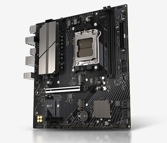 Дънна платка SAPPHIRE B650M-E, AM5, 2x DDR5, 4x SATA 6Gb/s, 2x M.2, HDMI, DP, Micro ATX