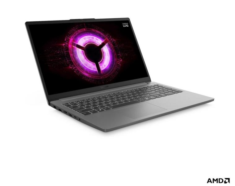 Лаптоп Lenovo LOQ Essential 15ARP10E,AMD Ryzen 7 7735HS 8C (3.2 / 4.7 GHz, 16MB Cache), 15.6'' (39.62 cm) FHD IPS Anti-glare Display, 144Hz, NVIDIA GF RTX4050 6GB GDDR6 DLSS 3, 16GB DDR5, 1TB M.2 NVMe SSD, Free DOS