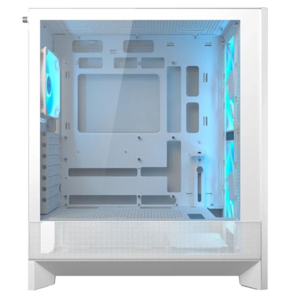 Кути COUGAR AIRFACE 180 PC Case White, Mid Tower, 2 x USB 3.0, 1 x USB Type-C 3.2, Mic x 1 / Audio x 1, Mini ITX / Micro ATX / ATX