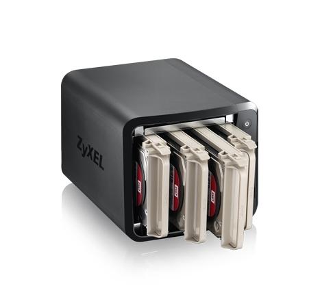 Мрежов сторидж ZyXEL NAS542, 4-bay Dual Core Personal Cloud Storage, Dual Core CPU 1.2GHz, 1GB DDR3 memory, 4 SATA II 2.5"/3.5" HDD, RAID 0/1/5/6/10, JBOD, hot swap HDD, 2x 1Gbps LAN, 3x USB 3.0, SD card slot with SDXC support, HDD not included, smar