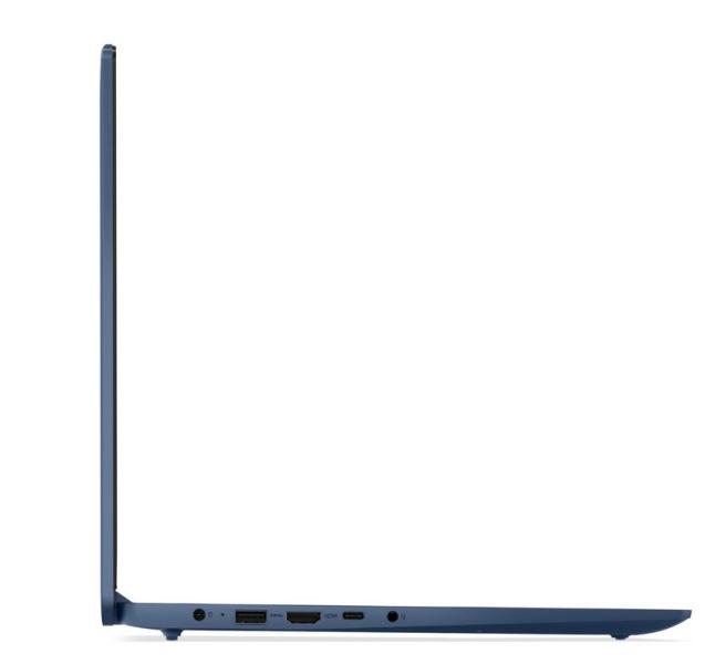 Лаптоп Lenovo IdeaPad Slim 3 15IRU8, Intel Core i3-1315U 6C (0.9 / 4.50 GHz, 10MB Cache), 15.6'' (39.62 cm) FHD, Intel UHD Graphics 64EUs, 8GB LPDDR5, 512GB M.2 NVMe SSD, Free DOS