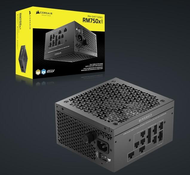 Захранваne Corsair RM750x SHIFT, 750W, ATX 3.1, PCIe 5.1, 80+ GOLD, Fully Modular