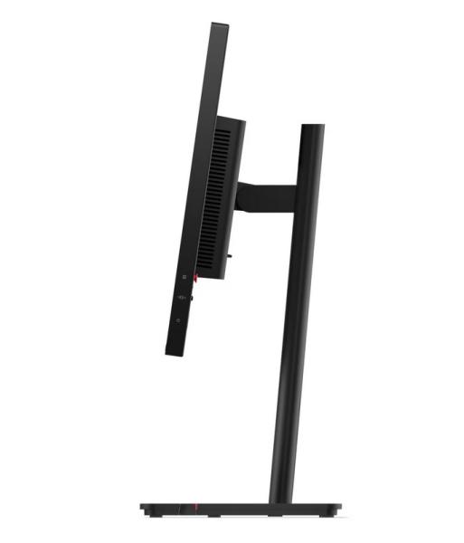 Монитор Lenovo ThinkVision T24D-40, 23.8" (60.45 cm) FHD WLED IPS QHD, 4ms (GtG), 120Hz, 250 cd/m², HDMI, DP, 1x RJ45, USB Hub, USB Type-C 15W, Tilt, Swivel, Pivot, Height Adjust Stand