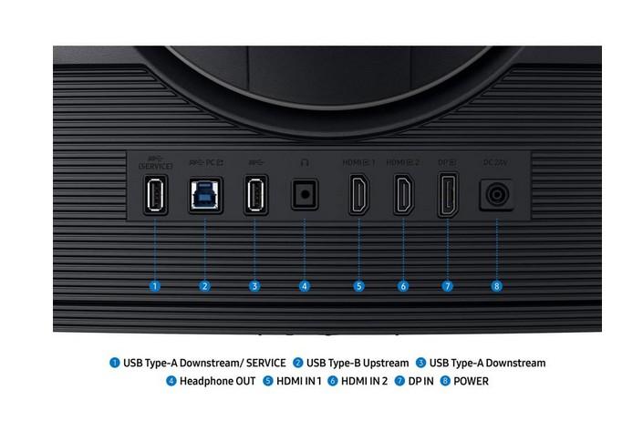 Монитор Samsung Odyssey G7 G75F, 40" (101.6 cm) WUHD VA Display, 180Hz, 1ms, 350 cd/m2, DisplayPort, HDMI, USB