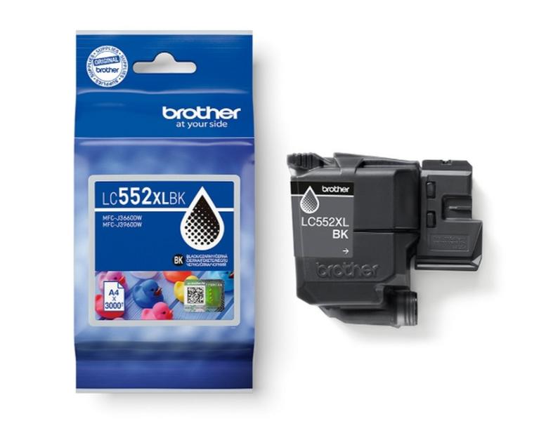 Консуматив за Brother LC-552XLBK, MFC-J3660DW, MFC-J3960DW, Black - 3 000 pages