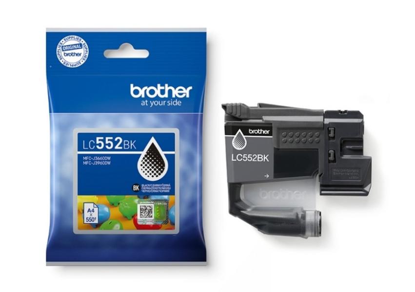 Консуматив за Brother LC-552BK, MFC-J3660DW, MFC-J3960DW, Black - 550 pages