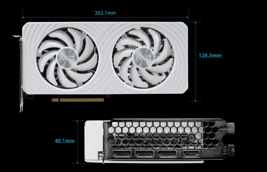 Видео карта PALIT nVIDIA GeForce RTX 5070 Ti White OC 8GB GDDR7, 128-bit, HDMI, 3x DP