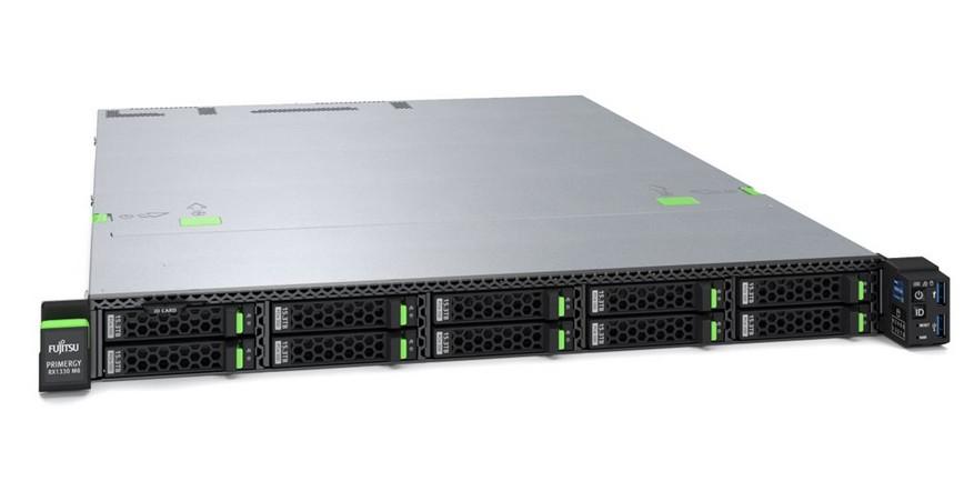 Сървър FUJITSU PRIMERGY RX1330 M6, Intel Xeon 6369P 8C (3.3 / 5.7 GHz, 24MB Cache), 32GB DDR5, No SSD/HDD 4xSFF, 2 x LAN Gigabit Ethernet , 500W 80 PLUS Titanium