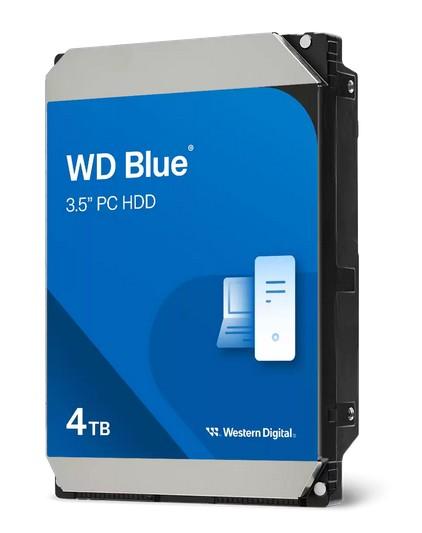 Твърд диск Western Digital Blue 4TB, 5400 rpm, 256MB Cache, SATA III (6 Gb/s),  3.5" (8.89 cm)