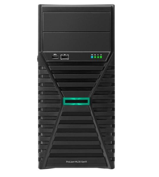 Сървър HPE ProLiant ML30 Gen11 Intel Xeon E-2434 4C (3.4 / 5.0 GHz, 12MB Cache), 32GB DDR5, 2x480GB SSD, 4 x LAN Gigabit Ethernet , 800W 80 PLUS Titanium