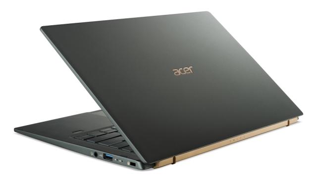 Лаптоп Acer Swift 5, SF514-55T-763Z, Core i7-1165G7(2.80GHz up to 4.70GHz, 12MB), 14" FHD IPS Touch, 16GBLPDDR4X onbord, 1024GB PCIe SSD, Intel Iris Xe Graphics, WiFi6ax+BT 5.0, Backlit KB, FPR, Win 10 Pro, Mist Green
