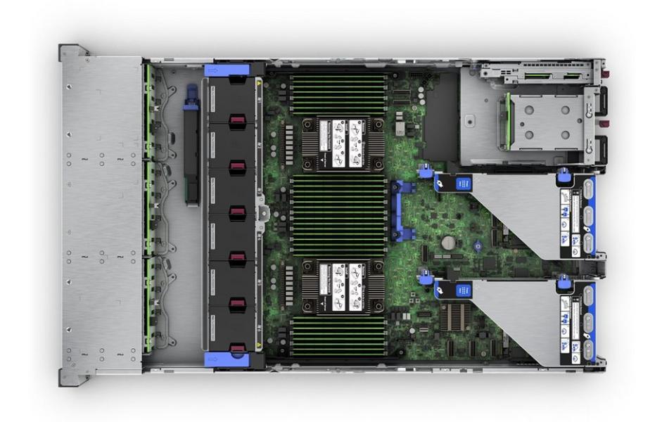 Сървър HPE ProLiant DL380 Gen11, Intel Xeon Silver 4514Y 16C (2.0/3.4GHz, 30MB Cache), 128GB DDR5, No HDD, 8x2.5" SFF, 2xRJ45 GbE LAN, 2x1000W 80 PLUS Titanium, Free DOS