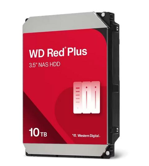Твърд диск Western Digital RED Plus 10TB 6Gb/s SATA 512MB, 7200RPM, 3.5" (8.89 cm)