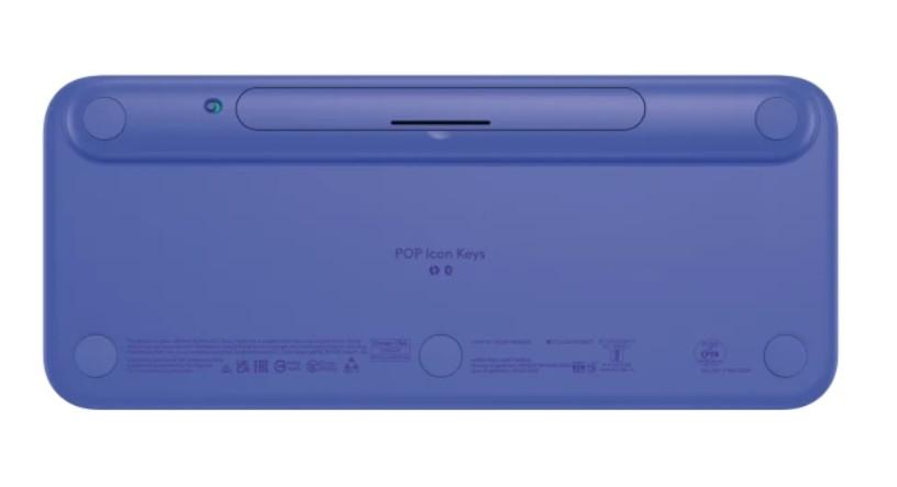 Клавиатура Logitech POP Icon Keys Lilac & Off White, Bluetooth, QWERTY, International/UK подредба, лилава