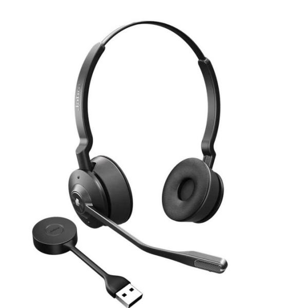 Слушалки Jabra Engage 55 MS, Wireless, USB, микрофон, Jabra SafeTone 2.0, черни