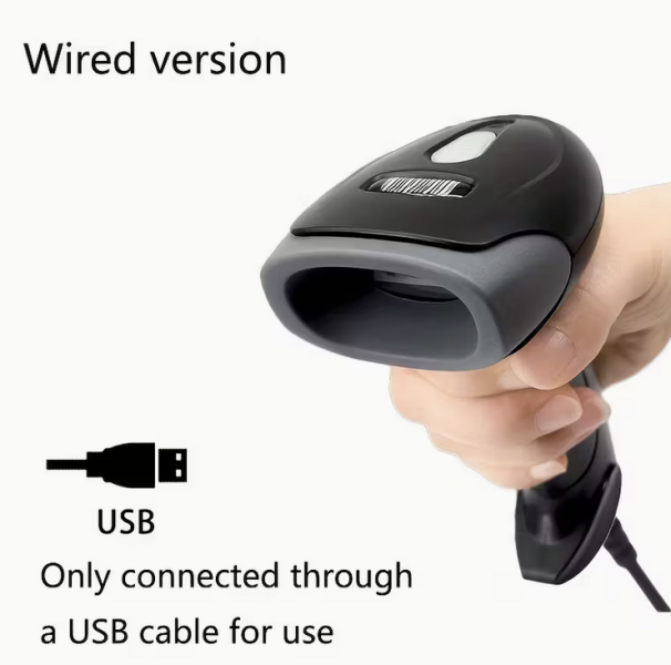 Баркод скенер SE, U20 1D, 2D, QR четец, USB