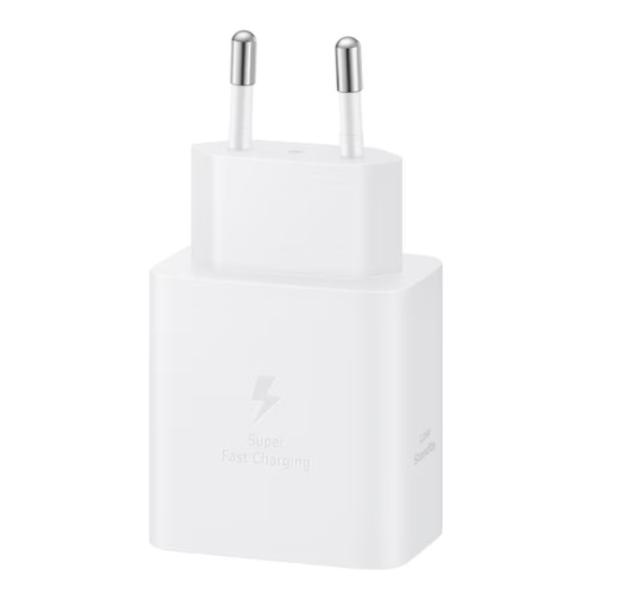 Зарядно устройство SAMSUNG 45W, USB-C, без кабел, Black, White