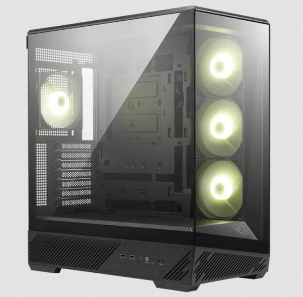 Кутия MSI MAG PANO 130R PZ, Mesh Panel, Mid-Tower, 2x USB 3.2, 1x USB Type-C, 1x Audio/1x Mic, ATX / Micro-ATX / Mini-ITX