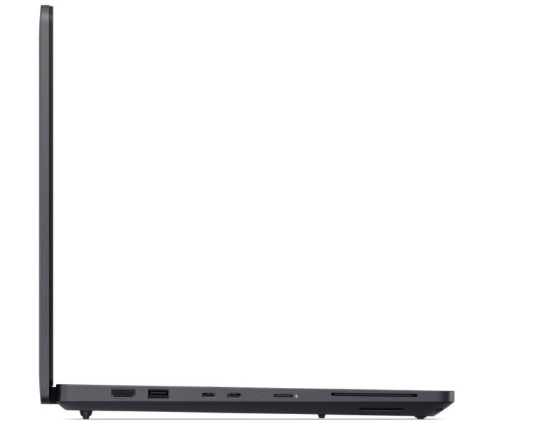 Лаптоп Dell Pro Max 16 MC16250, Intel Core Ultra 7 265H vPro 16C (1.7 / 5.3 GHz, 24MB Cache), 16.0" (40.64 cm) Full HD+ IPS Anti-Glare, LCD NoTouch, NVIDIA PRO RTX500 6GB GDDR7, 16GB DDR5, 512GB M.2 NVMe SSD, WiFi+BT, IR Cam+Mic, BG Backlit KBD, Ubu