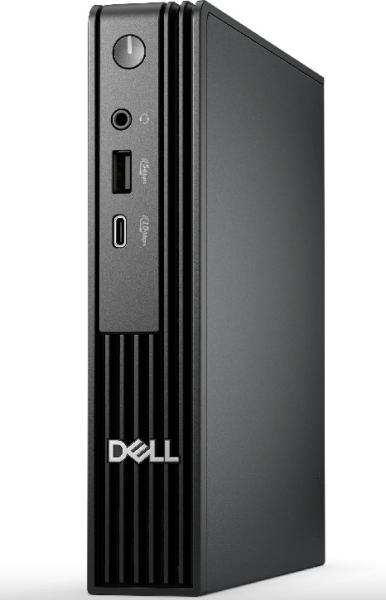 Компютър Dell Pro Micro QCM1250, Intel Core i3-14100T 4C ( 2.7 - 4.4GHz, 12MB Cache), 8GB (1x8GB) DDR5, 512GB SSD M.2 NVMe,  Integrated Graphics, WiFi+BT, BG KBD+Mouse, Ubuntu