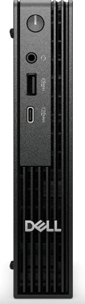 Компютър Dell Pro Micro QCM1250, Intel Core i3-14100T 4C ( 2.7 - 4.4GHz, 12MB Cache), 8GB (1x8GB) DDR5, 512GB SSD M.2 NVMe,  Integrated Graphics, WiFi+BT, BG KBD+Mouse, Ubuntu