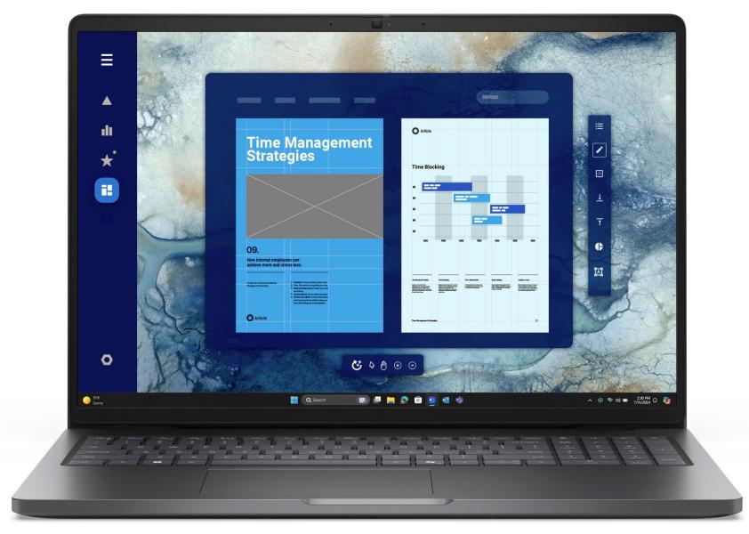 Лаптоп Dell Pro 16 Plus PB16250, Intel Ultra 5 225U 12C (1.3 / 4.8 GHz, 12MB Cache), 16.0" (40.64 cm) FHD+ IPS Anti-Glare, Intel Graphics, 16GB DDR5, 512GB SSD M.2 PCIe, WiFi+BT, IR Cam+Mic, BG Backlit KBD, Ubuntu