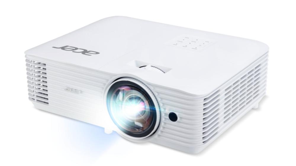 Мултимедиен проектор, Acer Projector S1387n, DLP, Short Throw 0.5, WXGA (1280x800), 4000 ANSI Lum, 20 000:1, 1x Zoom, 2x HDMI (1.4b), Component Video (D-sub), PC Audio 3.5mm, RCA, DC Out (5V/1A, USB-A), RG-45, RS232, Speaker 16W, White