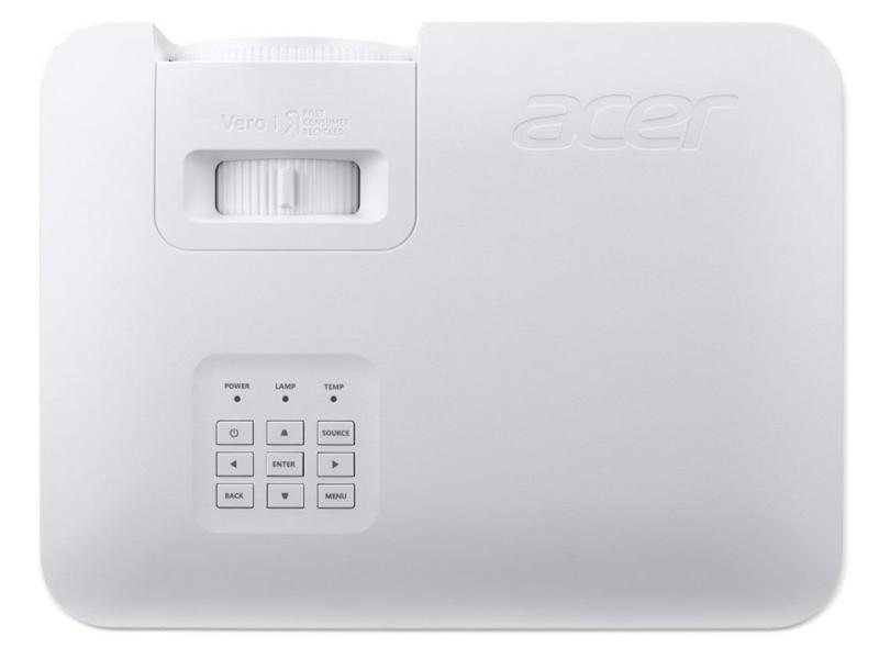 Мултимедиен проектор, Acer Projector Vero XL2320p, DLP, Laser, WXGA (1280x800), 4000 ANSI Lumens, 50,000:1, 1.1x, Dynamic Black, HDMI 1.4 x 2, DC Out (5V/1.5A, USB-A), RS232, 2.9 kg, Bag, White