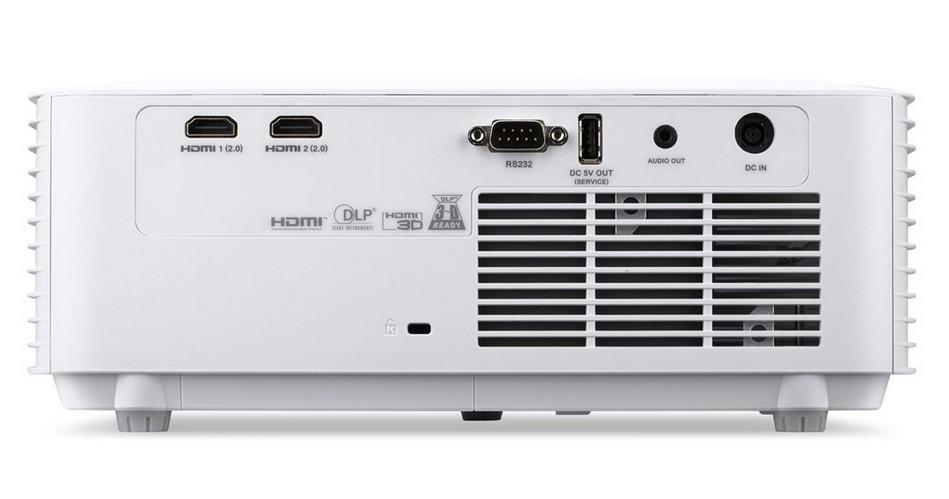 Мултимедиен проектор, Acer Projector Vero XL2320p, DLP, Laser, WXGA (1280x800), 4000 ANSI Lumens, 50,000:1, 1.1x, Dynamic Black, HDMI 1.4 x 2, DC Out (5V/1.5A, USB-A), RS232, 2.9 kg, Bag, White