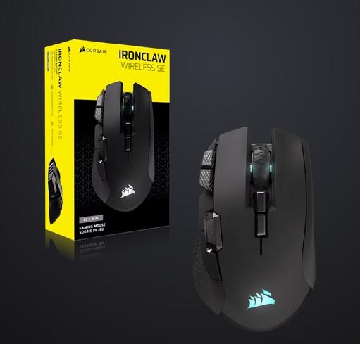 Геймърскa мишка Corsair Ironclaw Wireless SE, Bluetooth, MARKSMAN 26K (26,000 DPI)