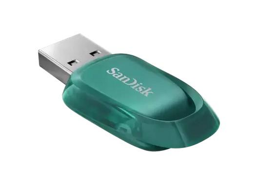 USB памет SanDisk Ultra ECO 64GB, USB 3.2, зелена