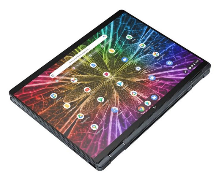 Лаптоп HP Elite Dragonfly Chromebook, Intel Core i7 255U 10C (3.6 / 4.8 GHz, 12MB Cache), 13.5" (34.29 cm) Quad HD IPS Touchscreen Display, Intel Iris Xe Graphics, 32GB LPDDR4X, 512MB M.2 NVMe SSD, Chrome OS (EU)