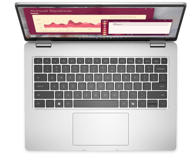 Лаптоп Dell Pro 14 PC14250, Intel Core 5 120U 10C (1.4 / 5.0 GHz, 14MB Cache), 14.0" (35.56 cm) FHD+ Anti-Glare, Integrated Intel Graphics, 16GB DDR5, 512GB SSD M.2 PCIe, Ubuntu