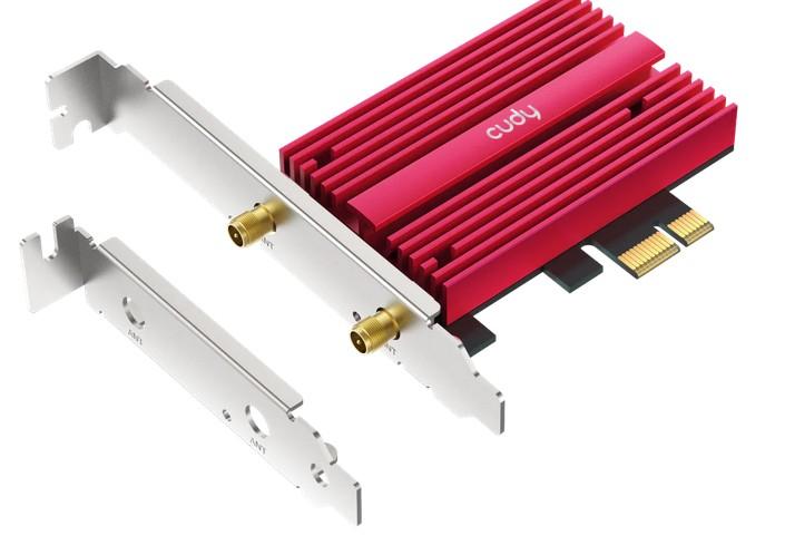 Безжичен PCI Express карта Cudy WE9300S, Tri-Band WiFi 7 PCI-e, 5760 + 2880 Mbps