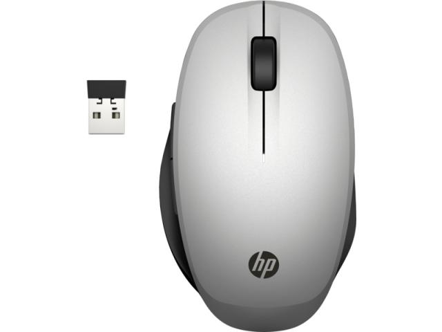 Мишка HP Mouse 300, Bluetooth/Wireless , оптична (3600 dpi), 5 бутона, сива