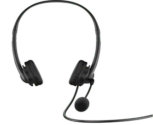 Слушалки HP Stereo Headset 428H5AA, микрофон, шумопотискащи, USB, Черни