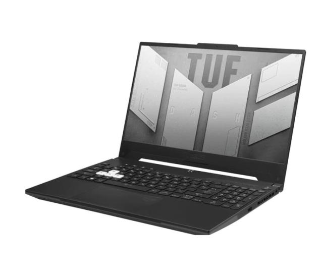 Лаптоп Asus TUF Dash F15 FX517ZC-HN063,Intel i7-12650H, 2.3 GHz (24M Cache, up to 4.7 GHz, 10 cores: 6 P-cores and 4 E-cores),15.6" FHD IPS AG (1920x1080)144 Hz,16GB DDR5 4800,PCIE NVME 512 GB M.2 SSD, NVIDIA GeForce RTX 3050 4GB GDDR6,Wi-Fi 6,RGB Kb