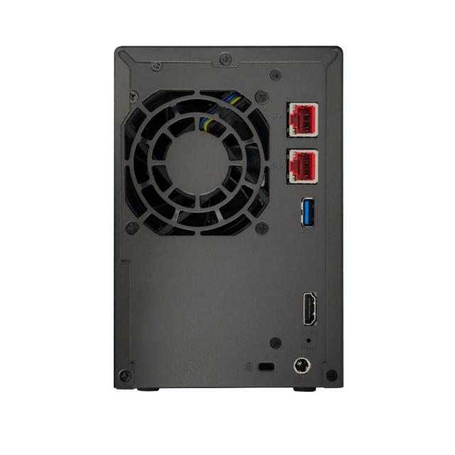 Мрежов сторидж Asustor Lockerstor AS6702T, 2 Bay NAS, Intel Jasper Lake 4C 2.0 GHz, 4GB DDR4 SODIMM, M.2 NVMe x4 slots (Diskless), USB 3.2 Gen 2x2, Dual 2.5GbE Ports, WOW (Wake on WAN), AES-NI hardware encryption, MyArchive (support btrfs and snapsho