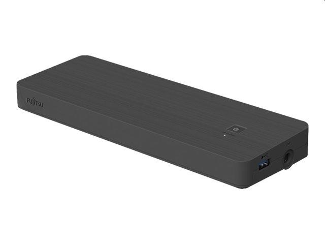 Докинг станция Fujitsu Thunderbolt 4 Port Replicator 2x USB 4.0 Gen3 Type-C, 3x USB Type-A, 2x Display Port, 1xHDMI, 1x RJ-45 10/100/1000, Including 170 W 3-pin AC adapter, Including Thunderbolt 4 cable 70 cm w/o AC cable
