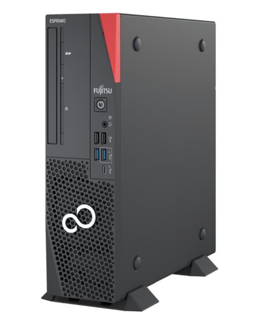 Настолен компютър Fujitsu ESPRIMO D7011 8.3 liters, Intel Core i7-11700, 1x16GB DDR4-3200, SSD PCIe 512GB M.2 NVMe SED (Gen4), DVD SuperMulti, Country kit (EU+), PS GOLD 280W, 2x LP Slot Config, Office 1mth Trial, Optical USB mouse blk, Win10 Pro