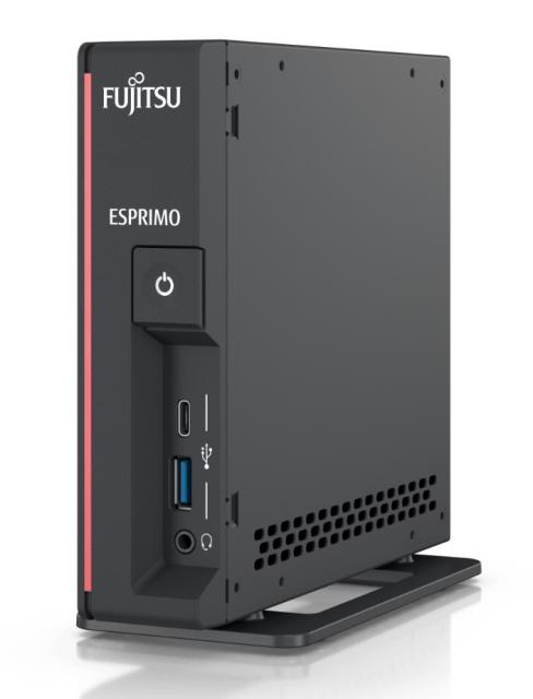 Настолен компютър Fujitsu ESPRIMO G5011 ~0.86 liters, Intel Core i3-10105, 8GB DDR4-3200, SSD PCIe 256GB M.2 NVMe Value, WLAN 802.11ax, Wi-Fi 6 BT5.2, Country kit (INT), AC-Adapter 19V/65W, Load Win10 Pro(64) R3+Office 1mth Trial, Optical USB mouse b