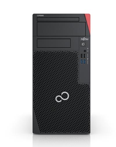 Настолен компютър Fujitsu ESPRIMO P5011, Intel Core i3-10105, 1x8GB DDR4-3200, SSD PCIe 256GB M.2 NVMe Value, DVD SuperMulti, Mounting kit for first 3.5", Mounting kit for second 3.5", Country kit (EU+), Power supply Gold 280W, Optical USB mouse blac