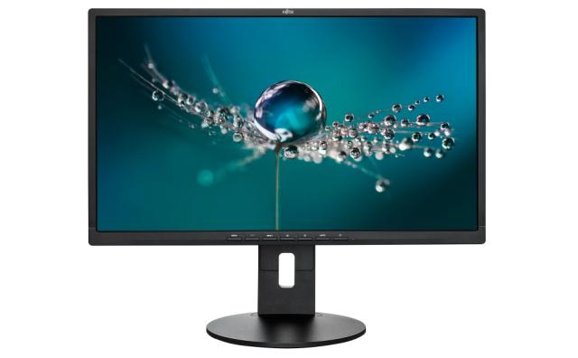 Монитор Fujitsu DISPLAY B24-8 TS Pro 23.8" Ultra Wide, LED, Business Line, IPS, 5ms, 1000:1, 250 cd/m2, 1920x1080 FHD, 1xHDMI, 1xDVI, 1xVGA, USB, 5-in-1 stand, Sp.2x2W, Height adj. 150mm, Rotation 90°,Tilt angle -5°/+35°, Swivel angle 345°, Matt blac