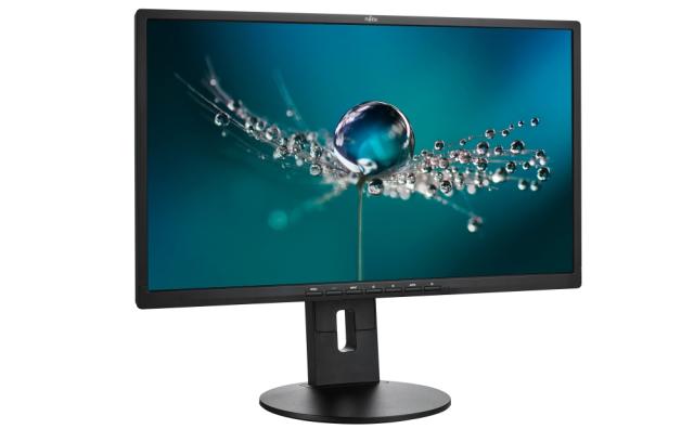 Монитор Fujitsu DISPLAY B24-8 TS Pro 23.8" Ultra Wide, LED, Business Line, IPS, 5ms, 1000:1, 250 cd/m2, 1920x1080 FHD, 1xHDMI, 1xDVI, 1xVGA, USB, 5-in-1 stand, Sp.2x2W, Height adj. 150mm, Rotation 90°,Tilt angle -5°/+35°, Swivel angle 345°, Matt blac