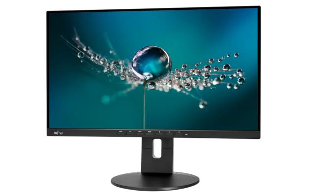 Монитор Fujitsu DISPLAY B24-9 TS 23.8" Ultra Wide, LED, Business Line, IPS, 5ms, 1000:1, 250 cd/m2, 1920x1080 FHD, 1xHDMI, 1xDP 1.2, 1xVGA, USB, 5-in-1 stand, Sp.2x2W, Height adj. 150mm, Rotation 90°,Tilt angle -5°/+35°, Swivel angle 345°, Matt black