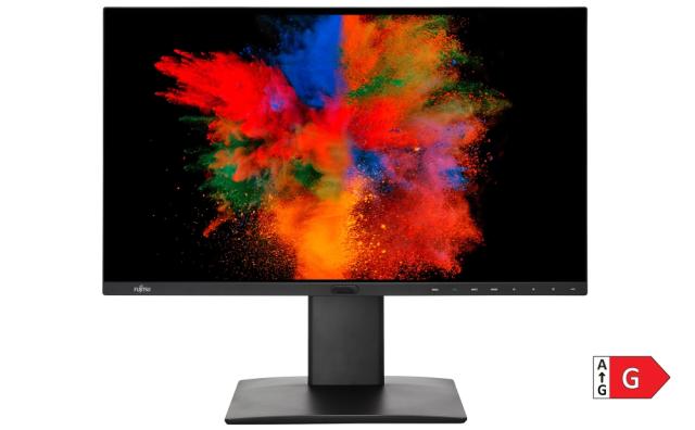 Монитор Fujitsu DISPLAY P27-8 TS UHD 27" Ultra Wide, LED, P-Line, IPS,5ms,1300:1,350cd/m2,3840x2160 UHD,1xMiniDisplayPort, 1xDisplayPort 1.2,2xHDMI 2.0, 4xUSB, 4-in-1 stand, Sp.2x2W, Height adj.130mm,Rotation 90°,Tilt -5°/+35°, Swivel 340°, Pres.sens